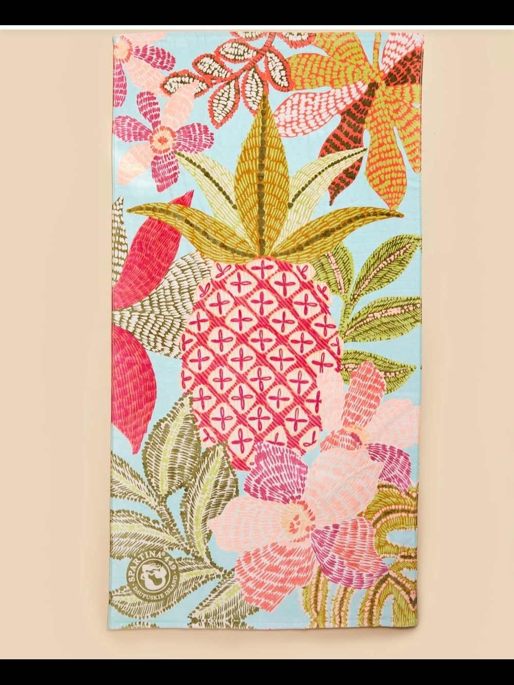 Spartina 449 Tropical Pineapple Beach Towel-NWT